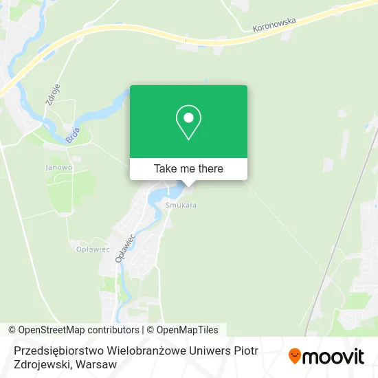 Przedsiębiorstwo Wielobranżowe Uniwers Piotr Zdrojewski map