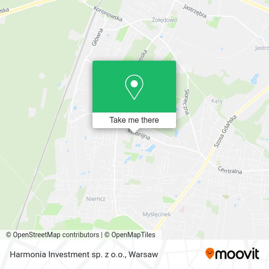 Harmonia Investment sp. z o.o. map