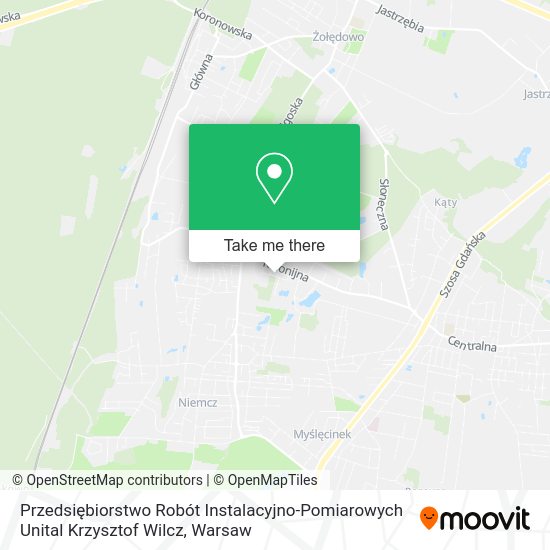 Карта Przedsiębiorstwo Robót Instalacyjno-Pomiarowych Unital Krzysztof Wilcz