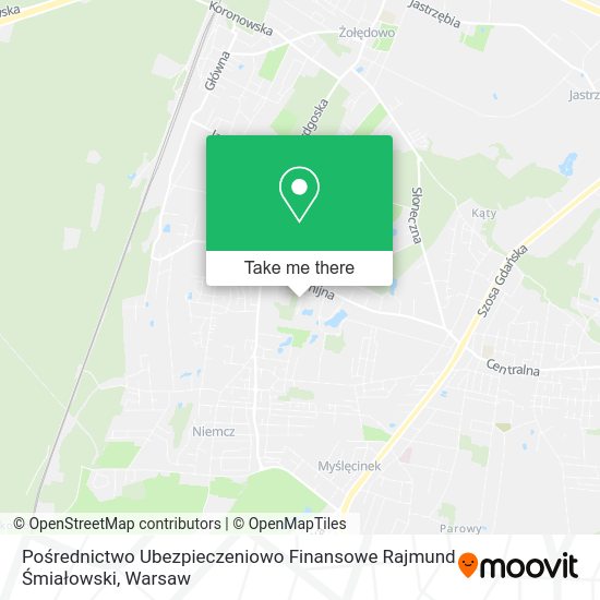 Pośrednictwo Ubezpieczeniowo Finansowe Rajmund Śmiałowski map