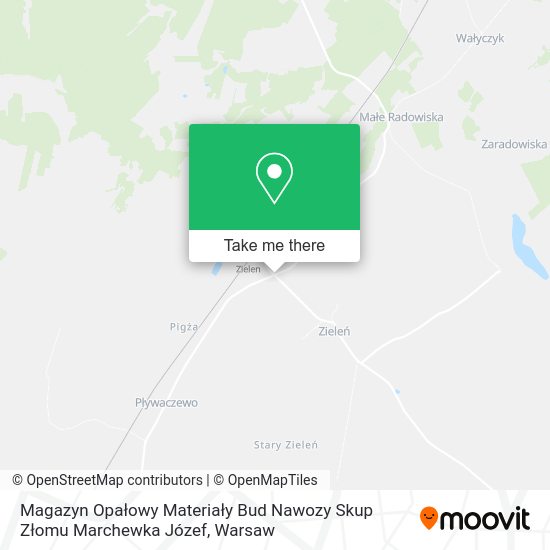 Magazyn Opałowy Materiały Bud Nawozy Skup Złomu Marchewka Józef map