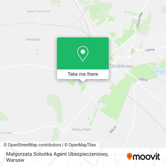 Małgorzata Sobotka Agent Ubezpieczeniowy map