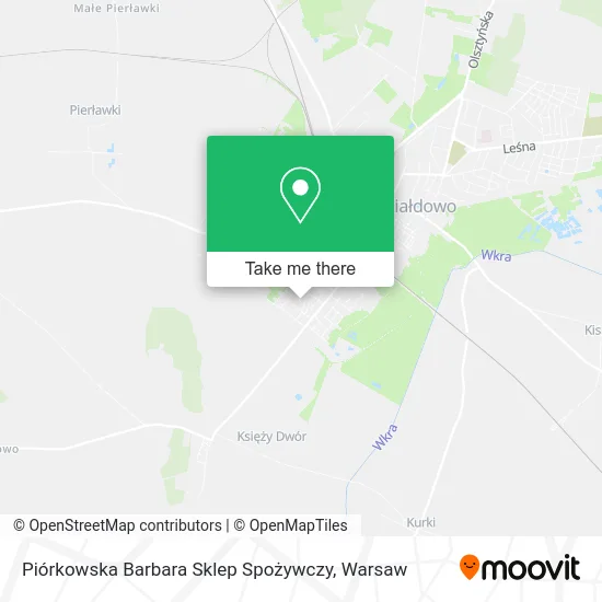 Карта Piórkowska Barbara Sklep Spożywczy