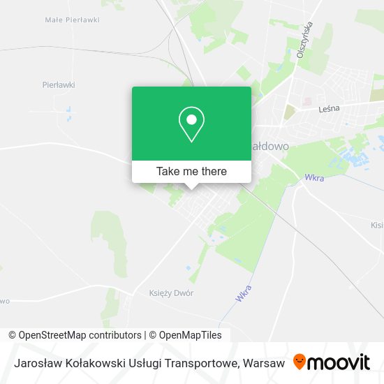 Jarosław Kołakowski Usługi Transportowe map