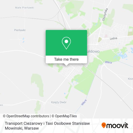 Transport Ciezarowy i Taxi Osobowe Stanislaw Mowinski map