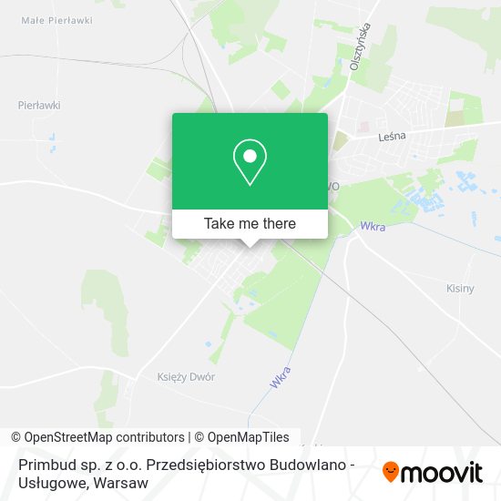 Primbud sp. z o.o. Przedsiębiorstwo Budowlano - Usługowe map