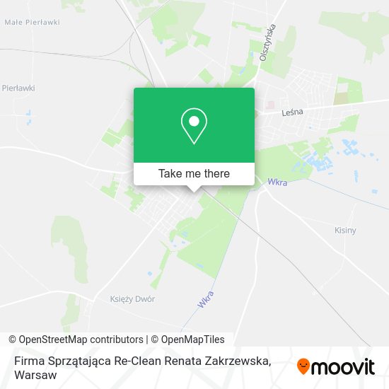 Firma Sprzątająca Re-Clean Renata Zakrzewska map