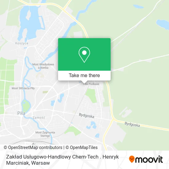 Карта Zakład Usługowo-Handlowy Chem-Tech . Henryk Marciniak