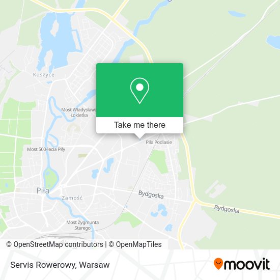 Servis Rowerowy map