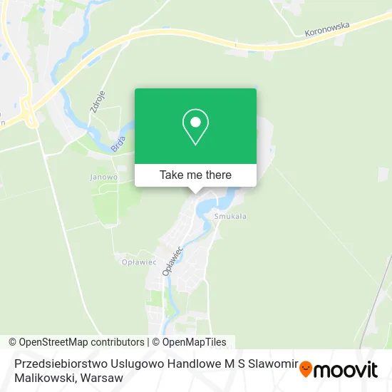 Карта Przedsiebiorstwo Uslugowo Handlowe M S Slawomir Malikowski
