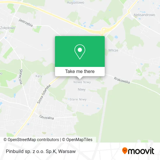 Карта Pinbuild sp. z o.o. Sp.K
