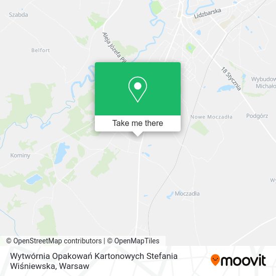 Wytwórnia Opakowań Kartonowych Stefania Wiśniewska map