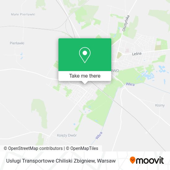 Usługi Transportowe Chiliski Zbigniew map