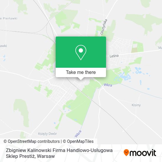 Zbigniew Kalinowski Firma Handlowo-Usługowa Sklep Prestiż map