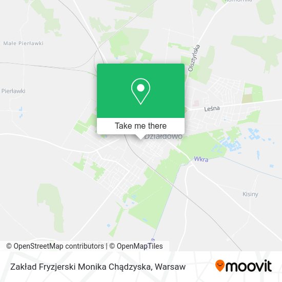 Zakład Fryzjerski Monika Chądzyska map