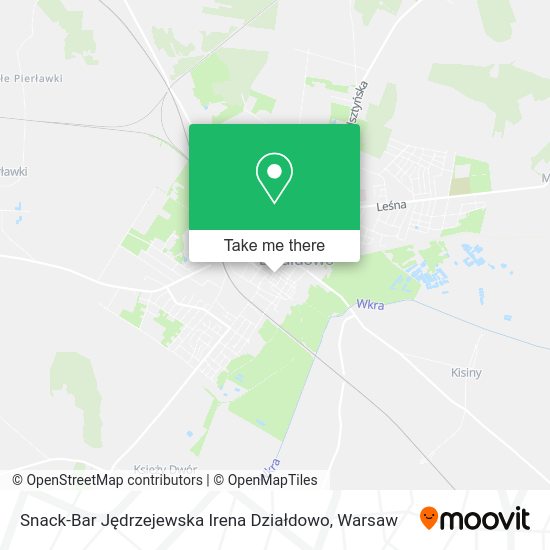 Snack-Bar Jędrzejewska Irena Działdowo map