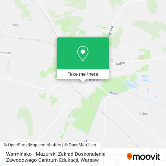 Warmińsko - Mazurski Zakład Doskonalenia Zawodowego Centrum Edukacji map