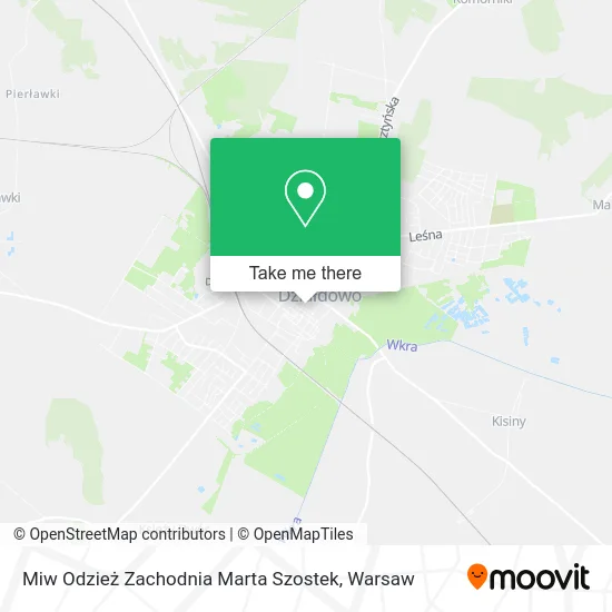 Карта Miw Odzież Zachodnia Marta Szostek