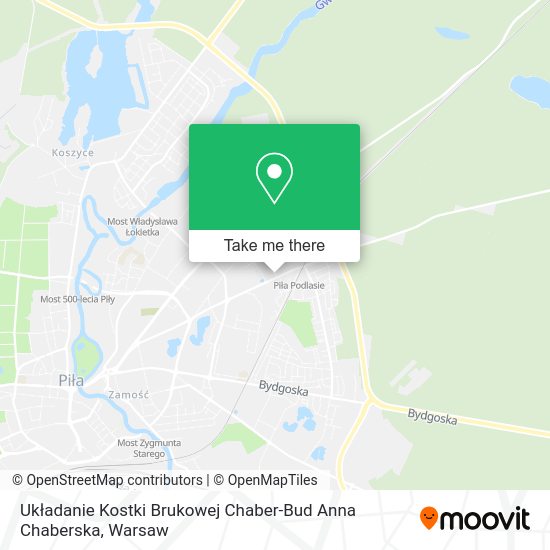 Układanie Kostki Brukowej Chaber-Bud Anna Chaberska map