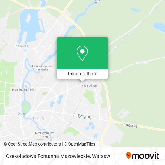 Czekoladowa Fontanna Mazowieckie map