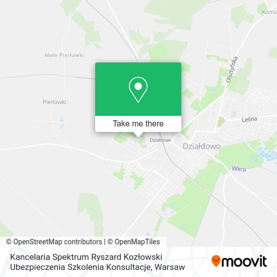 Карта Kancelaria Spektrum Ryszard Kozłowski Ubezpieczenia Szkolenia Konsultacje