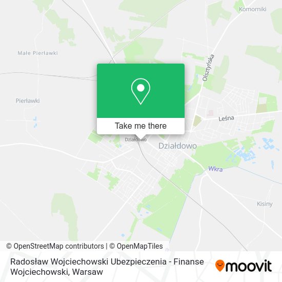 Radosław Wojciechowski Ubezpieczenia - Finanse Wojciechowski map