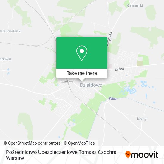 Pośrednictwo Ubezpieczeniowe Tomasz Czochra map