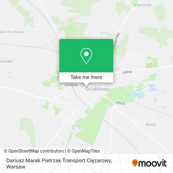 Dariusz Marek Pietrzak Transport Cięzarowy map