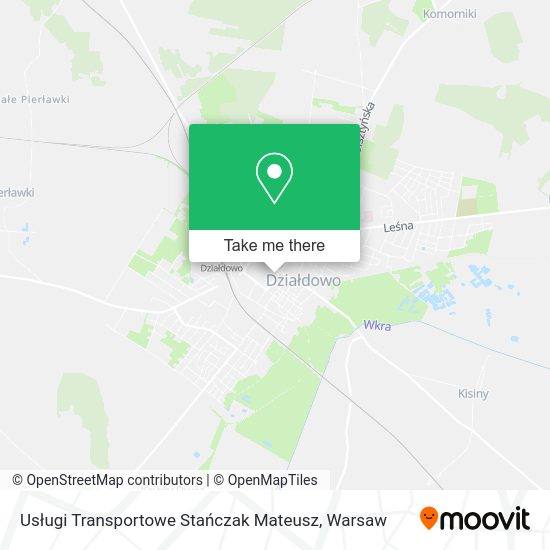 Usługi Transportowe Stańczak Mateusz map