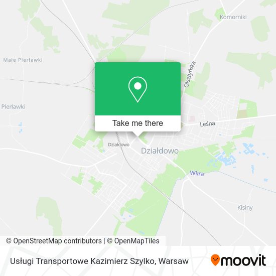 Usługi Transportowe Kazimierz Szylko map