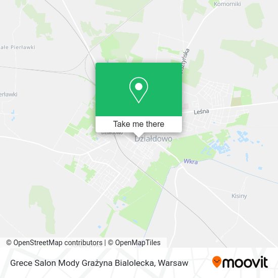 Grece Salon Mody Grażyna Bialolecka map