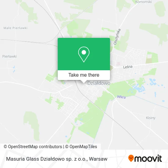 Карта Masuria Glass Działdowo sp. z o.o.