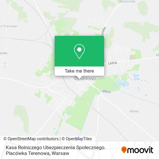 Kasa Rolniczego Ubezpieczenia Społecznego. Placówka Terenowa map