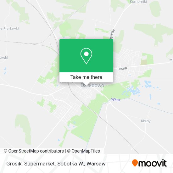 Grosik. Supermarket. Sobotka W. map