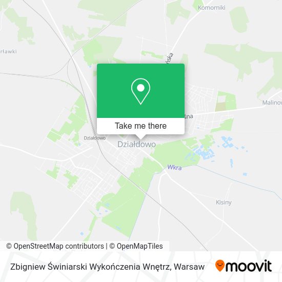 Zbigniew Świniarski Wykończenia Wnętrz map