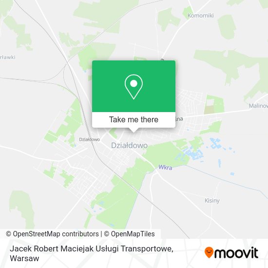 Jacek Robert Maciejak Usługi Transportowe map