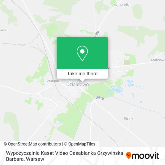 Wypożyczalnia Kaset Video Casablanka Grzywińska Barbara map