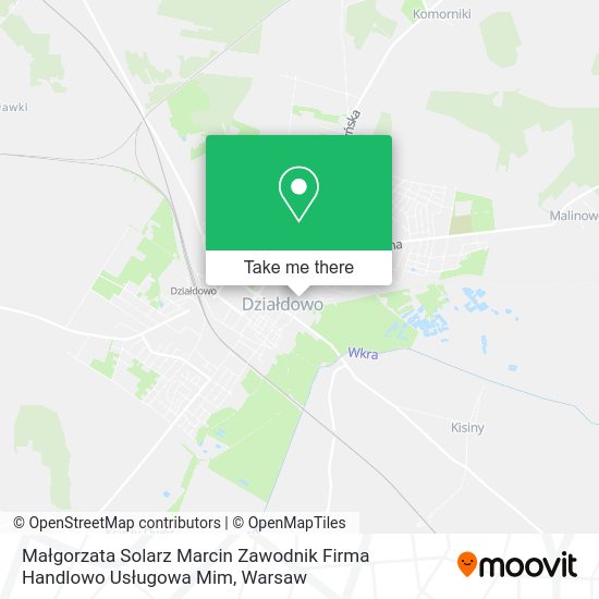 Małgorzata Solarz Marcin Zawodnik Firma Handlowo Usługowa Mim map