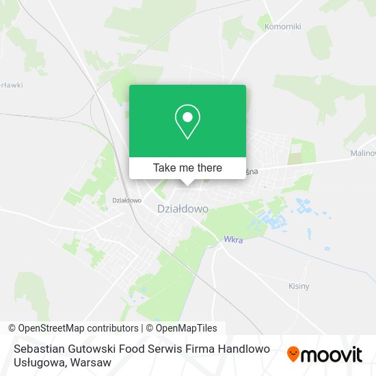 Sebastian Gutowski Food Serwis Firma Handlowo Usługowa map