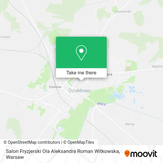 Карта Salon Fryzjerski Ola Aleksandra Roman Witkowska