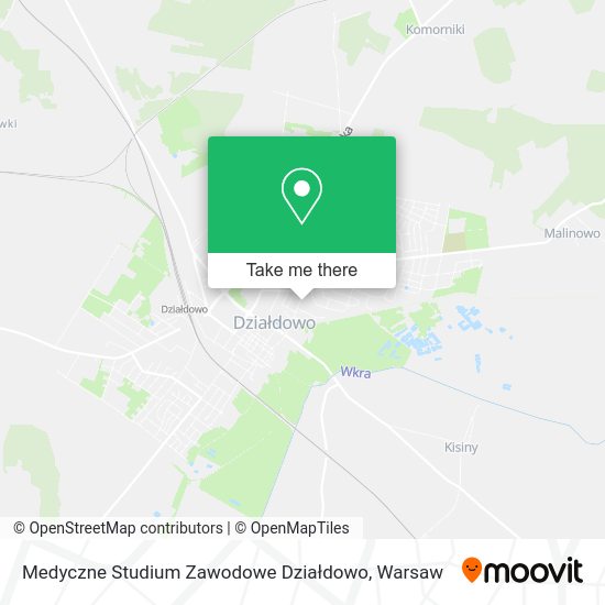 Medyczne Studium Zawodowe Działdowo map