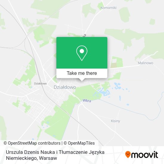 Urszula Dzenis Nauka i Tłumaczenie Języka Niemieckiego map