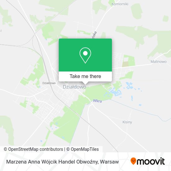 Marzena Anna Wójcik Handel Obwoźny map