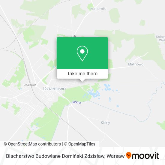 Карта Blacharstwo Budowlane Domiński Zdzisław