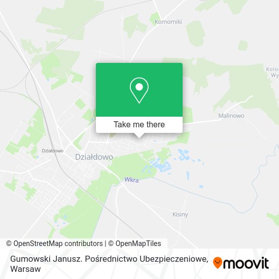 Gumowski Janusz. Pośrednictwo Ubezpieczeniowe map