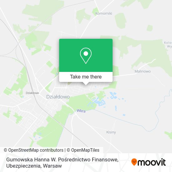 Gumowska Hanna W. Pośrednictwo Finansowe, Ubezpieczenia map