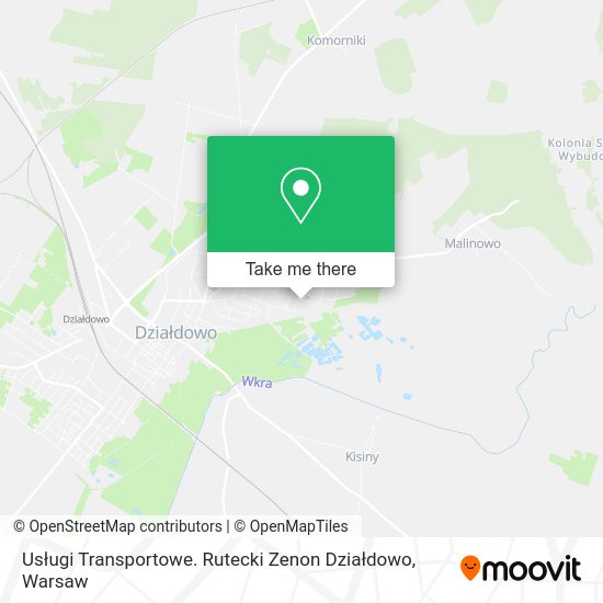 Usługi Transportowe. Rutecki Zenon Działdowo map