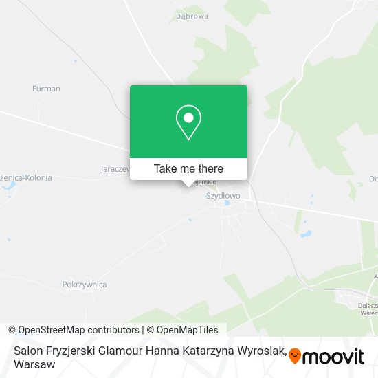 Salon Fryzjerski Glamour Hanna Katarzyna Wyroslak map