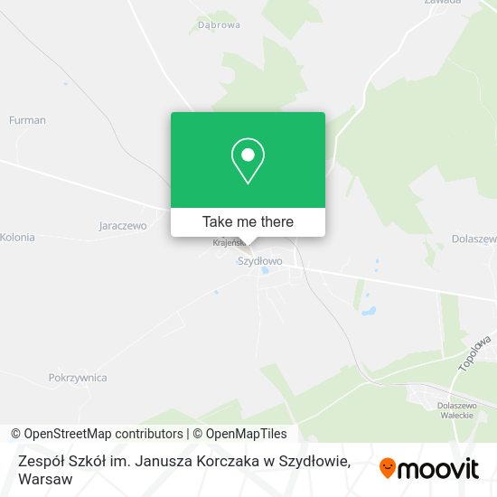 Zespół Szkół im. Janusza Korczaka w Szydłowie map