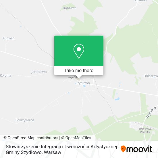 Stowarzyszenie Integracji i Twórczości Artystycznej Gminy Szydłowo map